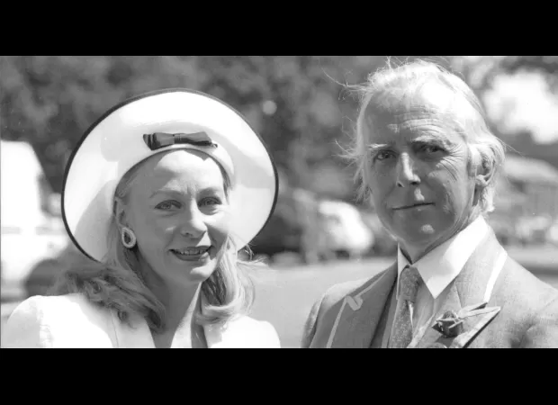 Widow of aristocrat accused of pushing him out of window by his family.