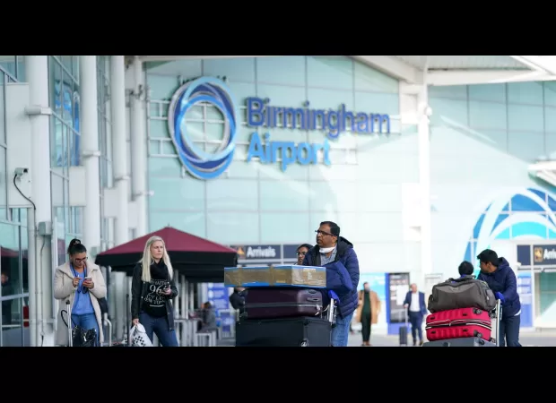 Many travelers face hours-long delays at British airport due to long queues.