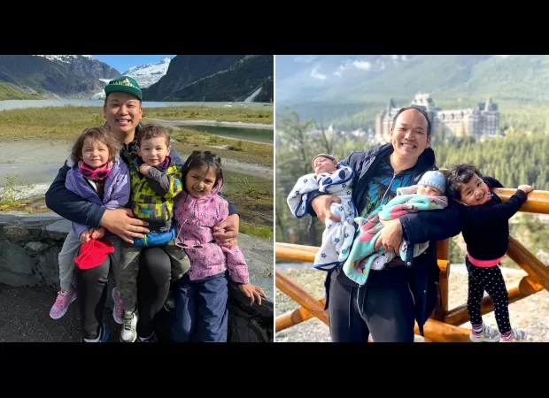 Single dad spends large sum of money to care for three children.