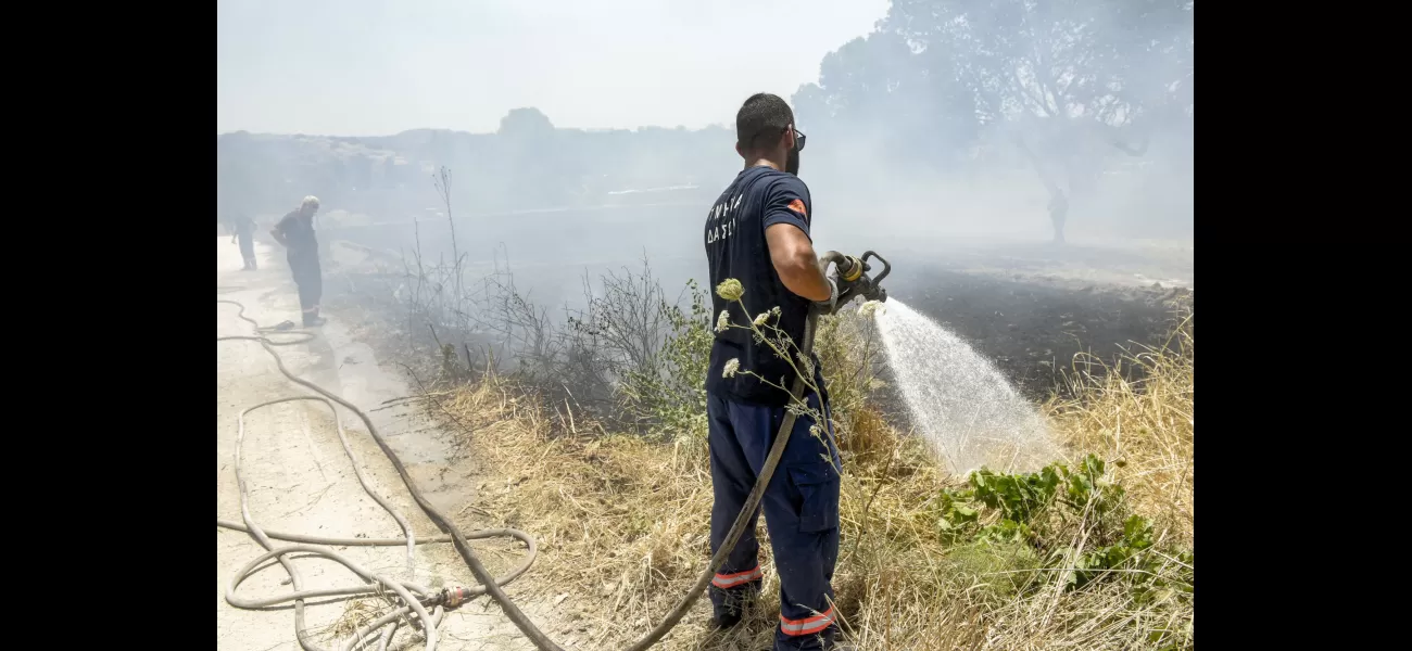 Two fatalities due to heatstroke in Cyprus amid raging wildfires in 40°C weather.
