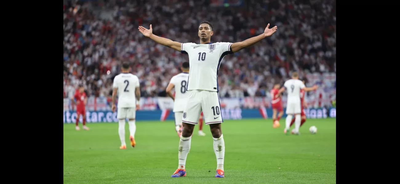 Jude Bellingham scores early goal for England in Euro 2024 opener against Serbia.