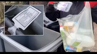 Council criticized for labeling overflowing bins as 