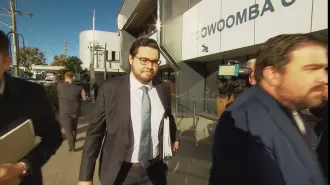 Lehrmann is in court for rape charges in Queensland.