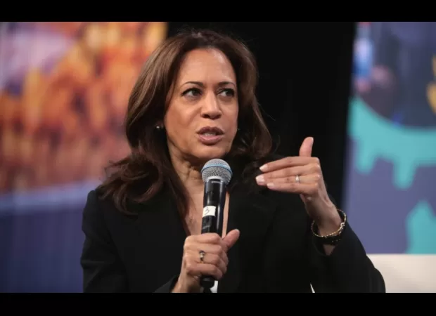 Kamala Harris speaks at 100 Black Men Conference in Atlanta as Vice President.