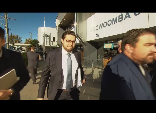 Lehrmann is in court for rape charges in Queensland.