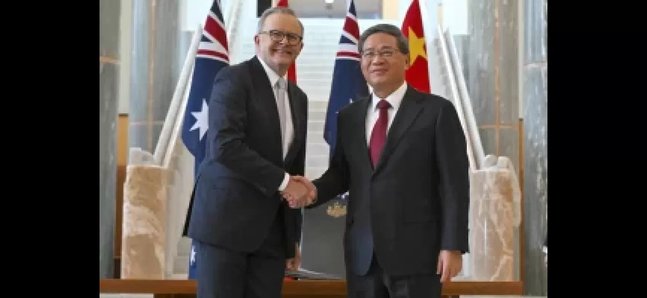 China's leader has accepted Australia's proposal to handle their disagreements 'appropriately'