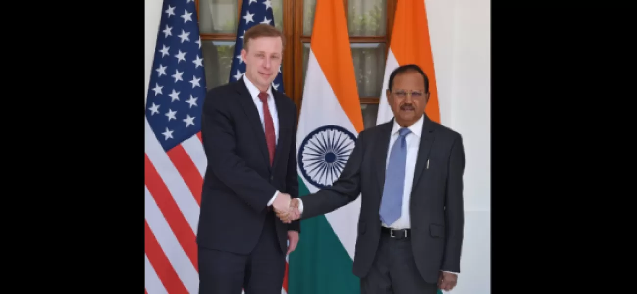 NSA Ajit Doval meets with US counterpart Jake Sullivan for extensive discussions.