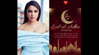 Priyanka Chopra sends greetings to followers for Eid-ul-Adha.