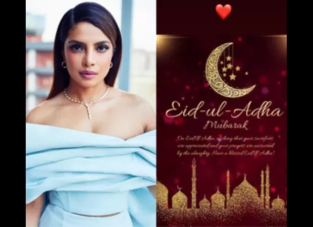 Priyanka Chopra sends greetings to followers for Eid-ul-Adha.