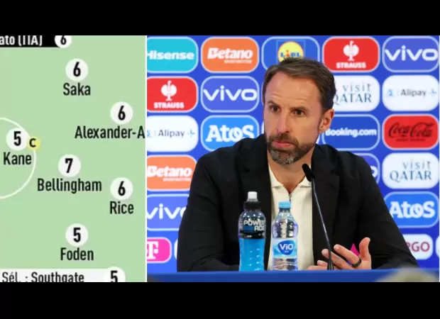 A top English player receives a low rating and criticism from European media after a poor performance at Euro 2024.