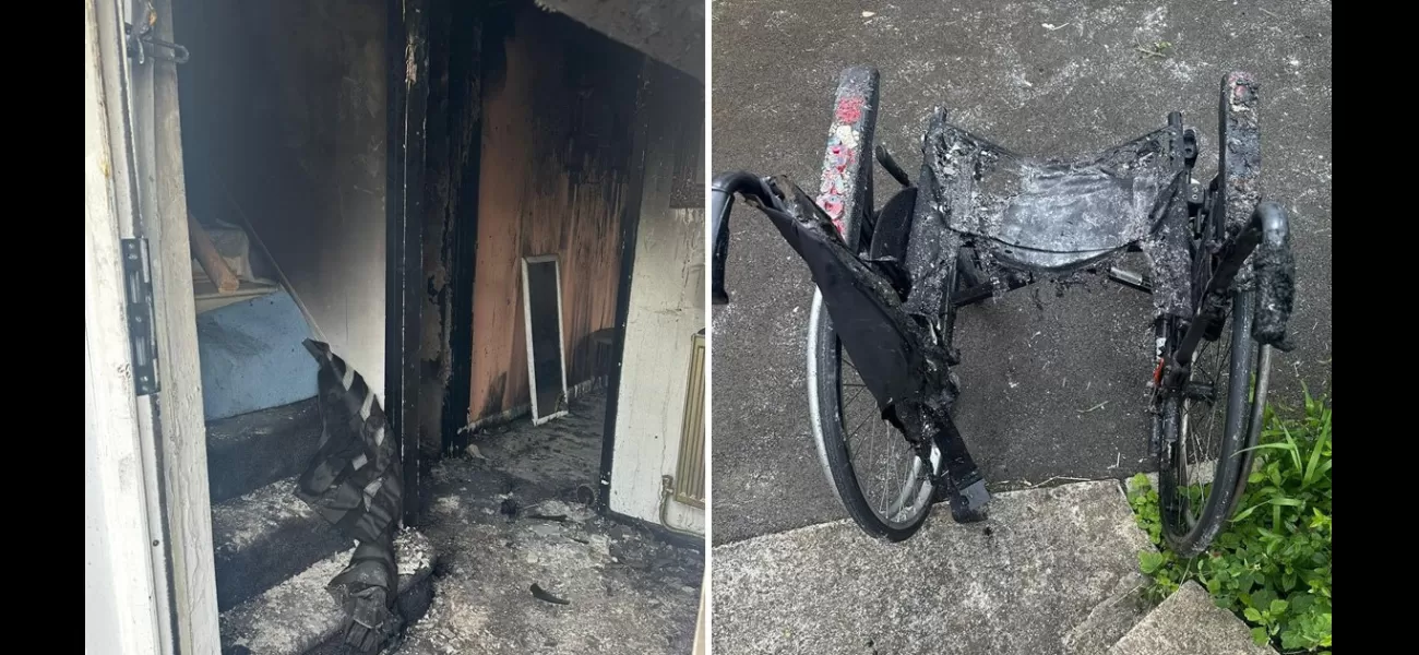 Mother with disability crawls out of burning house after leaving wheelchair behind.