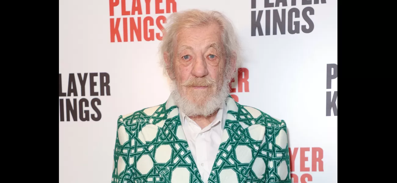 Actor Sir Ian McKellen taken to hospital after falling off stage during performance in London theater.