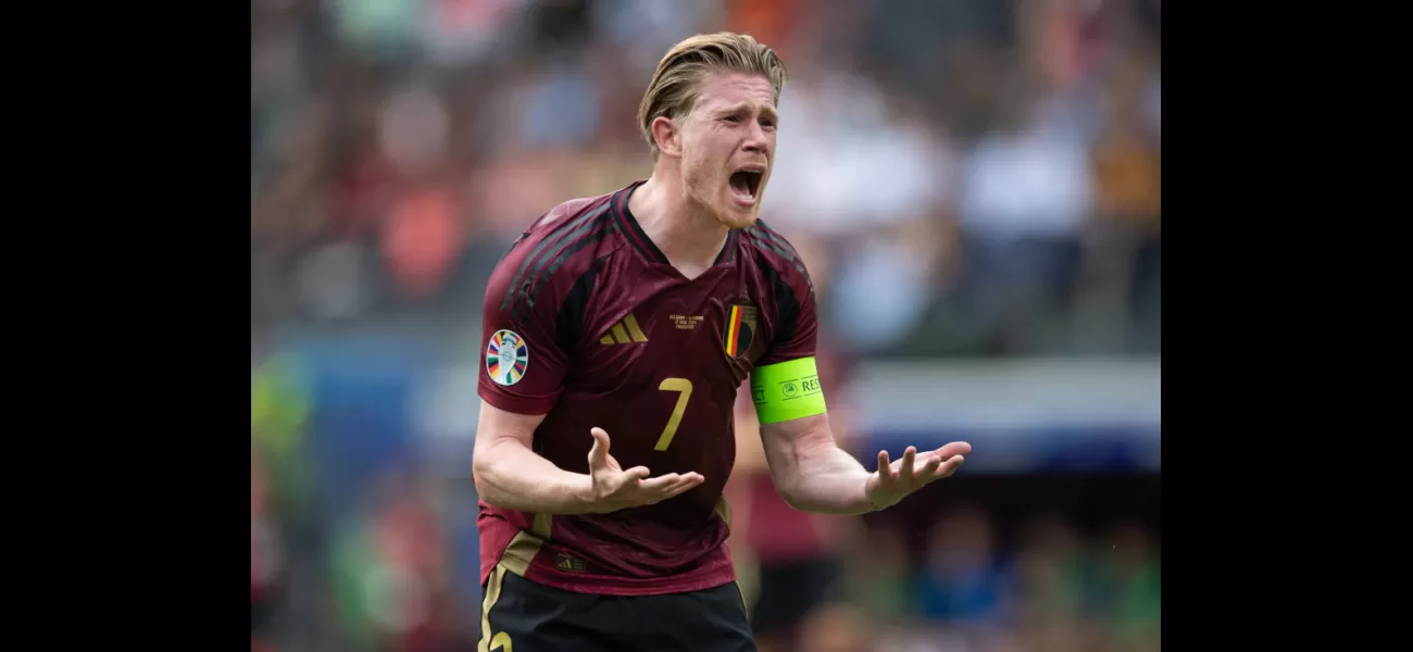 Angry De Bruyne leaves interview after surprising Belgium defeat at Euro 2024.