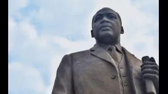 A life-size statue of Martin Luther King Jr. was unveiled by Montgomery, marking the city's first one.