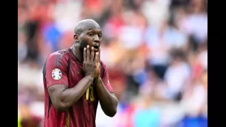 VAR disallowed Lukaku's goal for handball at Euro 2024 for Belgium.
