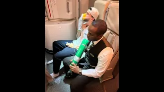 TV celebrity slams airline for neglect after emergency hospitalization for severe reaction.