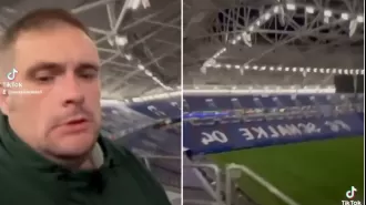 An exhausted England supporter woke up in the Euro 2024 stadium, long after the Serbia game had ended.