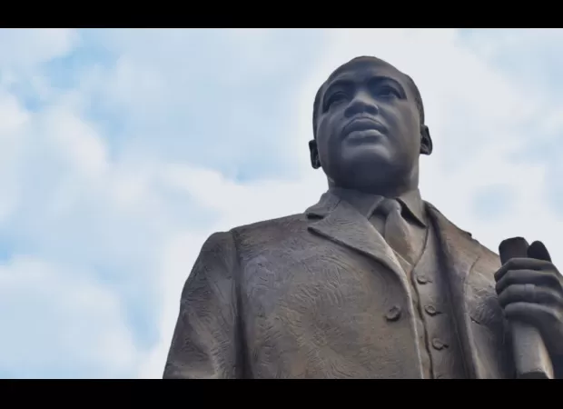 A life-size statue of Martin Luther King Jr. was unveiled by Montgomery, marking the city's first one.