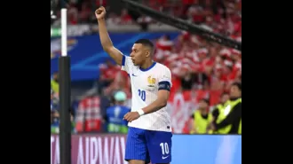 France defeats Austria 1-0 in Euro 2024, but Mbappe sustains a nose injury.