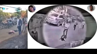 A man attacked a woman with a wrench in Palghar while people filmed the incident.