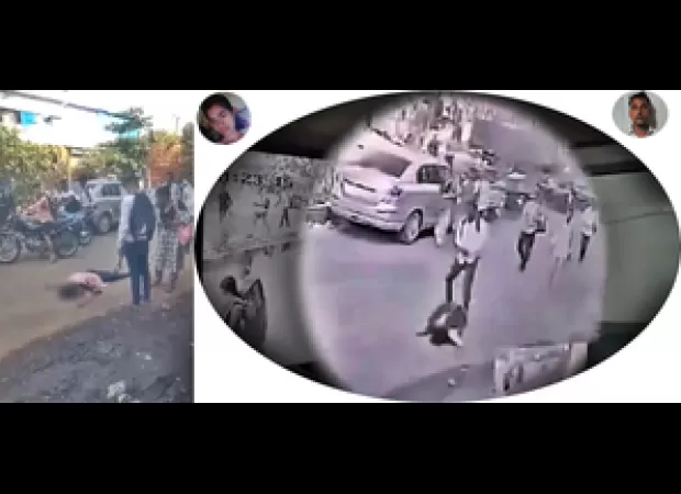 A man attacked a woman with a wrench in Palghar while people filmed the incident.