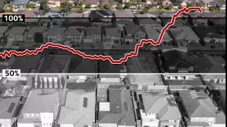 Housing costs are so high that some people cannot afford it.
