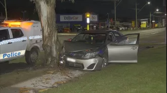 Man is arrested following a dramatic car theft involving armed men.
