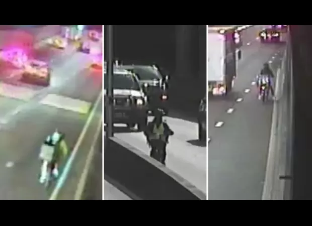 Food couriers on bikes getting lost in tunnels and highways during deliveries.