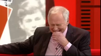 BBC news host cries on live TV after receiving heartwarming message following cancer diagnosis.