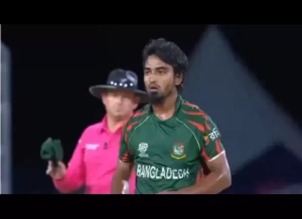Bangladesh's Tanzim Hasan Sakib fined for breaking conduct rules in T20 World Cup.