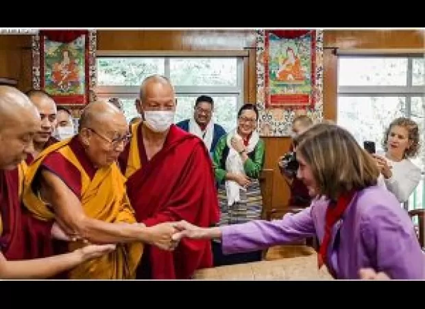 US lawmakers meet with Dalai Lama, affirming Tibetans' right to choose their own future.