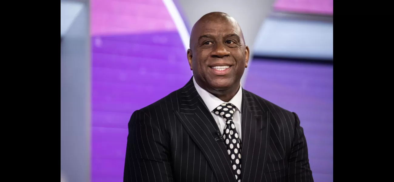 Magic Johnson is upset about the Celtics winning and the Lakers being in a chaotic state.