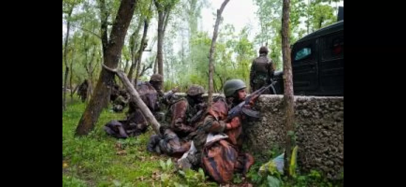 Two militants dead in J&K clash, two troops hurt.