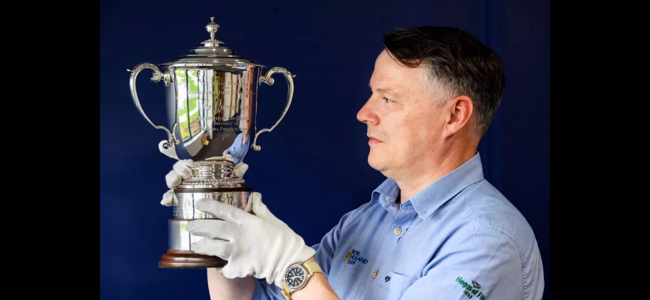 300 trophies carefully polished for the Royal Highland Show.