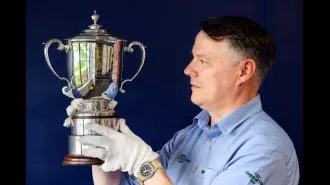 300 trophies carefully polished for the Royal Highland Show.