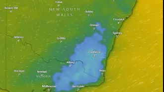 A sudden polar blast causes a sharp drop in temperatures in the south-eastern states.