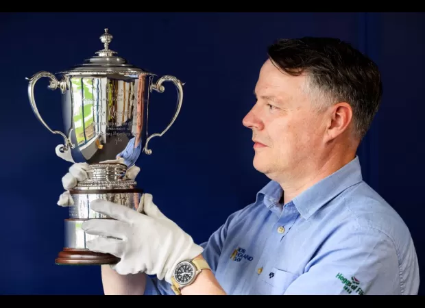 300 trophies carefully polished for the Royal Highland Show.