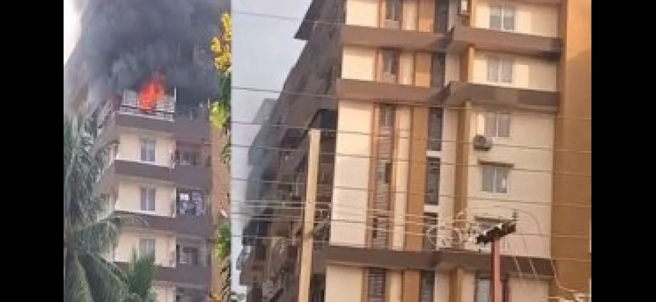 A huge blaze erupts in Bhubaneswar building, no injuries reported.