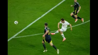 Shaqiri scores amazing goal in Switzerland's tie with Scotland at Euro 2024.