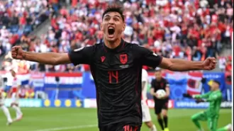 In Euro 2024, Gjasula's late goal helps Albania tie Croatia 2-2, redeeming himself from previous mistakes.