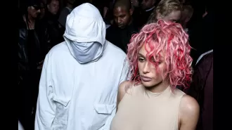 Bianca Censori flaunts revealing outfit in Paris with husband Kanye West.