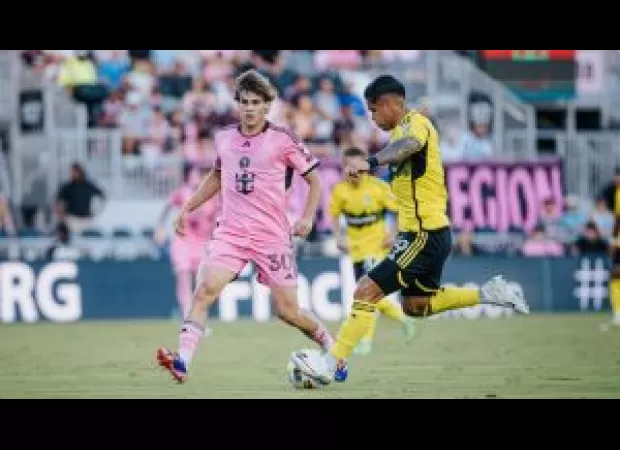 Inter Miami defeats Columbus Crew 2-1, despite the absence of star players Lionel Messi and Luis Suárez.
