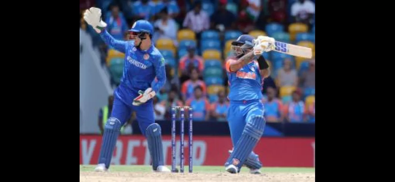 In the first Super 8 match, Surya's 53 helps India reach 181-8 against Afghanistan in the T20 World Cup.
