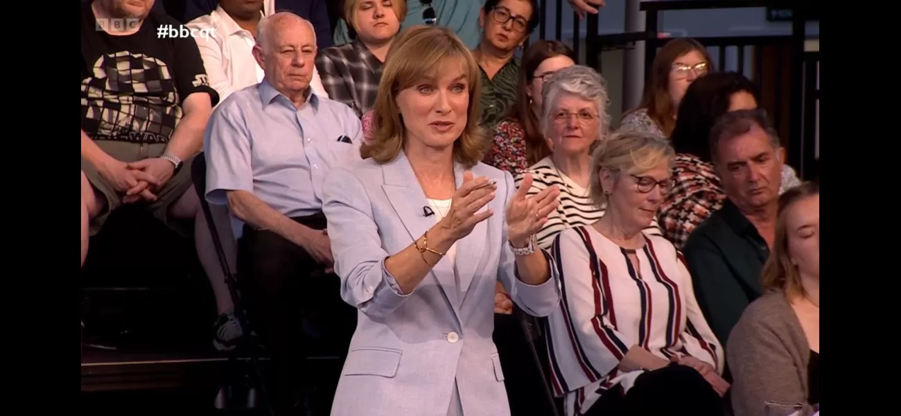 Viewers of BBC Question Time criticize Fiona Bruce as the 