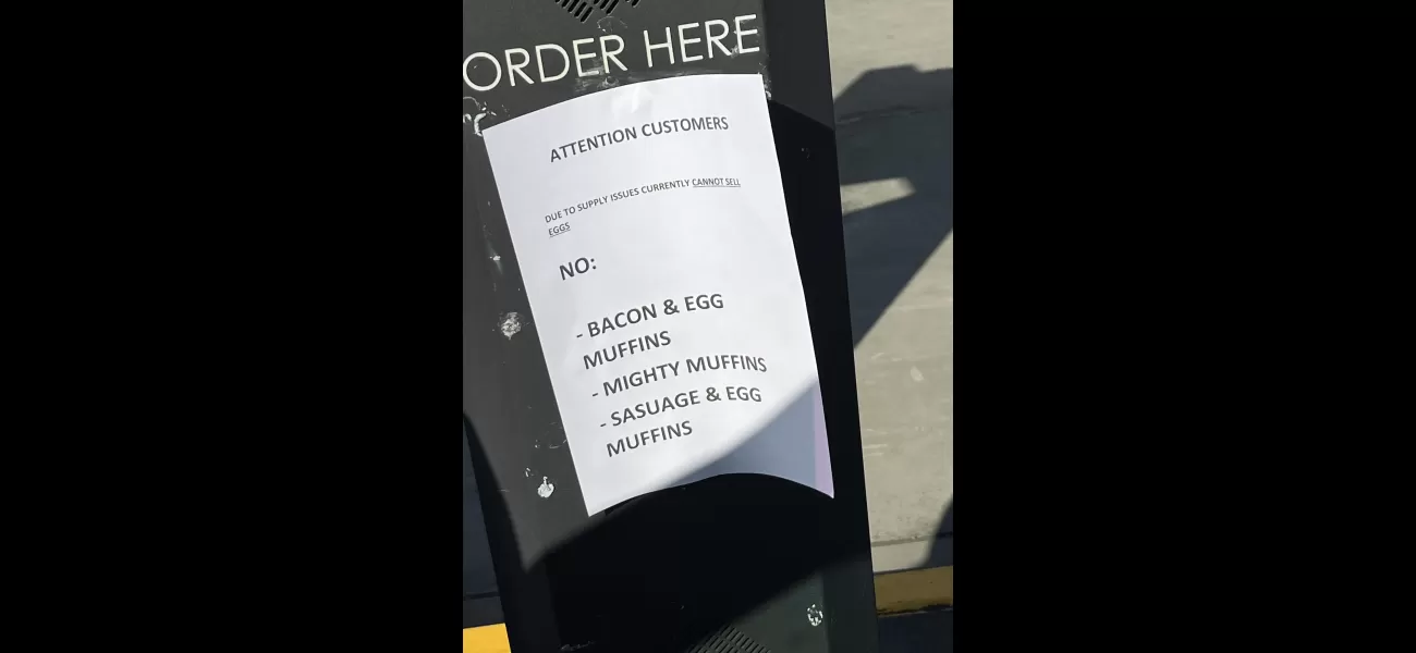 McDonald's denies claims that a lack of eggs is affecting its breakfast offerings.