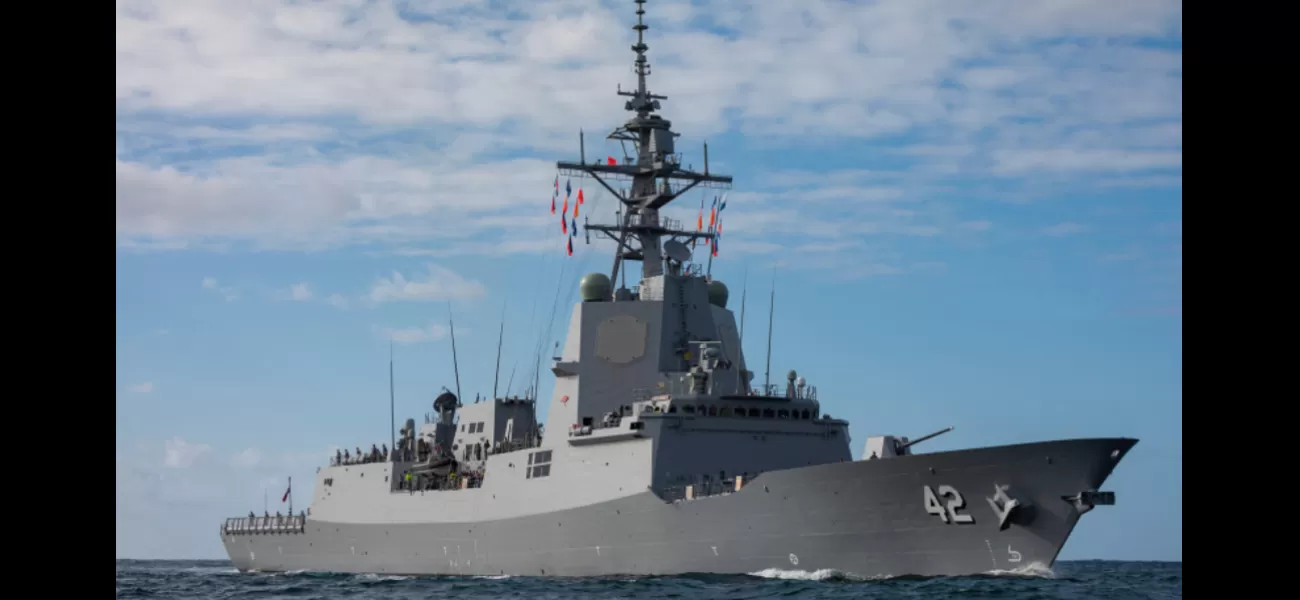 Australia sends out formidable battleship to gauge China ties.
