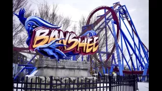 Man hit by longest upside-down roller coaster at amusement park