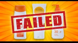 Three popular sunscreen companies do not meet safety standards in yearly tests.