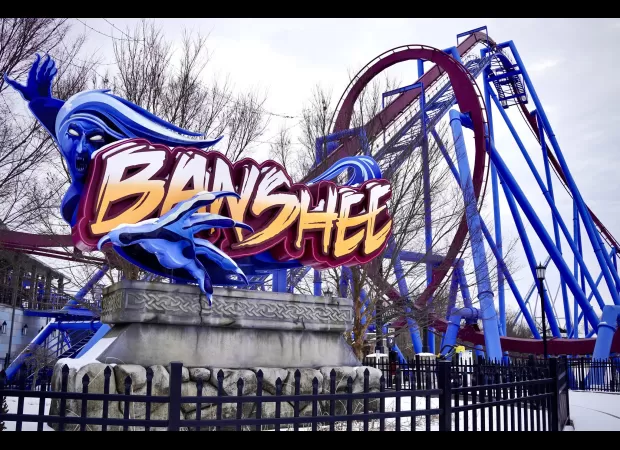 Man hit by longest upside-down roller coaster at amusement park