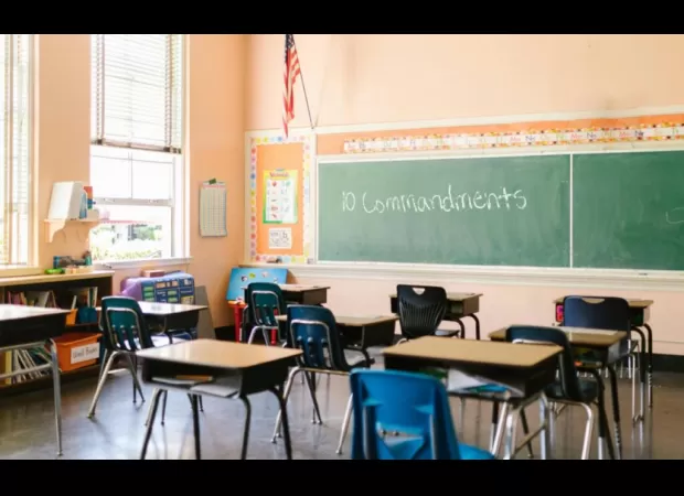 Louisiana is the first state to mandate the presence of the Ten Commandments in public classrooms.